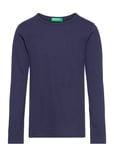 Long Sleeves T-Shirt Tops T-shirts Long-sleeved T-shirts Blue United Colors Of Benetton