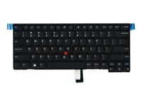 Lite-On - Ersättningstangentbord För Bärbar Dator - Med Trackpoint - Qwerty - Usa, Internationellt - Fru, Cru - Tier 2 - För Thinkpad L470 20J4, 20J5, 20Ju, 20Jv