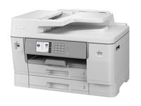 Brother MFC-J6955DW, A3 skrivare + scanner + kopiator + fax, 30/30 ppm ISO, 1200x2400 dpi scanner, display, duplex, AirPrint, USB/LAN/WiFi/NFC, dubbla pappersfack