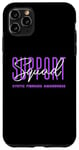 Coque pour iPhone 11 Pro Max Ruban violet pour la sensibilisation à la fibrose kystique Squad CF