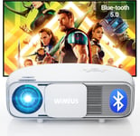Vidéoprojecteur 8500 Lumen Bluetooth, Natif 1920x1080P Full HD, S4 LCD Rétroprojecteur, pour Home Cinéma 300?, LED Projecteur, Supporté 4K, pour Fire TV Stick, PS4, PC, iPhone, Tablette, DVD