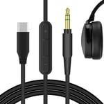 Geekria Type-C Audio Cable with Mic for Skullcandy HESH3, HESH2, Venue