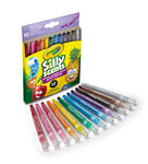 CRAYOLA Silly Scents, Crayons à la Cire rétractables parfumés, 12 Crayons de Cire Twistable, Pointe fine et résistante, 52-9712