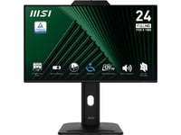 Msi Pro Mp242pmg, 60,5 Cm (23.8"), 1920 X 1080 Pixlar, Full Hd, Lcd, 4 Ms, Svart