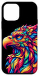 Coque pour iPhone 12 mini Illustration animale griffin cool esprit tie-dye art