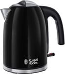 Russell Hobbs 1.7L Cordless Electric Kettle  Black Stainless Steel 3KW Fast Boil