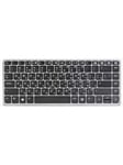 Spare Keyboard Backlit Nordic - Bærbar tastatur - til udskiftning - Sort