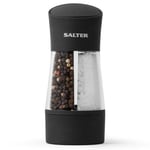 Salter Salt & Pepper Mill Dual Grinder Manual Ceramic 2 in 1 Compact Design