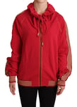 JOHN GALLIANO Sweater Red Full Zip Jacket Sweatshirt Hooded IT40/ US6/S