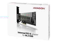 Axagon Pcem2-D - Kontrollerkort - M.2 - 2 Kanal - M.2 Nvme Card / Sata 6Gb/S - Låg Profil - Pcie 3.0 X4