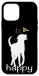 Coque pour iPhone 12 mini Be Happy Labrador Retriever Labrador Chocolat Marron Doré