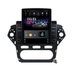 QBWZ Autoradio Android 9.0, Radio pour Ford Mondeo 2011-2012 Navigation GPS 9,7 Pouces Unité Principale à écran Vertical MP5 Lecteur multimédia vidéo avec 4G WiFi Carplay