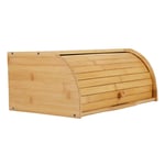 Large Wooden Bread Bin Home Kitchen Loaf Storage Container Countertop Bread Box