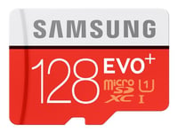 Samsung EVO+ MB-MC128D - Carte mémoire flash - 128 Go - UHS Class 1 / Class10 - microSDXC UHS-I