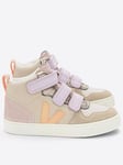 Veja Kid's V-10 Mid Trainers - Almond/Peach, Light Orange, Size 7.5 Younger