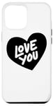 Coque pour iPhone 14 Pro Max Love You - Saint Valentin