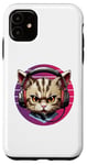 iPhone 11 Cat With Earphones Headphones DJ Cats Gaming Musicstyle Case