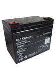Replacement Ultramax Battery For PowaKaddy RoboKaddy Titanium 12V 35Ah Motocaddy and Golf Caddy Trolley