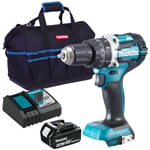 Makita DHP484Z 18V Brushless Combi Drill with 1 x 4.0Ah Battery Charger & Bag