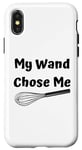 Coque pour iPhone X/XS Funny Saying My Wand Chose A Professional Chef Cooking Blague