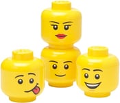 Play LEGO förvaringsbox (4-pack, gul)