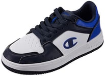 Champion Rebound 2.0 Low B Gs Sneakers, White Navy Blue Ww007, 5.5 UK