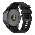 Garmin Forerunner 935/945/Fenix 6 Klockarmband i silikon - Svart