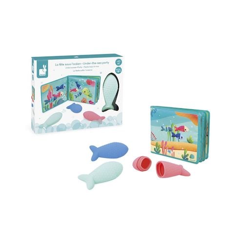 HABA Mini Livre De Bain Tumulte D'animaux - Jouets Aquatiques Pour Jeunes Enfants Avec Bruit De Hochet Et Motifs D'animaux Colorés - A Partir De 6 Mois - 2012344001