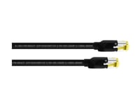Cordial 15533 Rj45 Nätverkskabel, Patchkabel Cat 5E S/Utp 0,5 M Svart Pur-Mantel 1 St