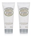 L'Occitane Amande ALMOND MILK CONCENTRATE Dry Skin Body Cream Duo: 2 x 20ml