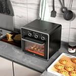 Air Fryer Oven 20L Multifunction Mini Oven with Double Layered Glass Door 1400W