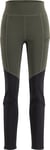 Lundhags Women's Fulu Wool Tights DK Forest Green/Black XL, DK Forest Green/Black