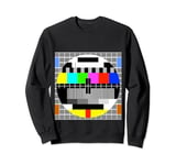 No Signal, Retro TV Style Sweatshirt