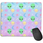 Mouse Pad,Non-Slip Waterproof Rubber Base Mousepad for Laptop,Pastel Alien