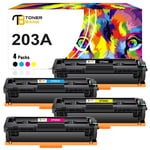 4x 203A Toner Fits For HP LaserJet Pro M254dw MFP M281fdw M281fdn M280nw CF540A