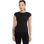 Nike Yoga Luxe Trenings T-skjorte Dame - Svart - str. S
