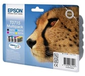 Epson Original T0715 Multipack 4 Ink Cartridges T0711 T0712 T0713 T0714 No Box
