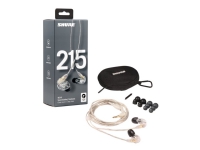 Shure SE215-CL-EFS - Sound Isolating - hörlurar - inuti örat - kabelansluten - 3,5 mm kontakt - ljudisolerande - klar