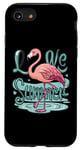iPhone SE (2020) / 7 / 8 Love Summer, flamingo with one leg in the water, drawings Case