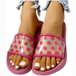 DYSandals Slipper Plus Size Summer Women Wave Point Flat Casual Sandals Ladies Comfortable Beach Shoes Flip Flops,R2,38
