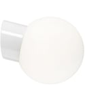 Classic Glob 180 vegglampe, dimbar 8W LED 800lm 3000K IP54, Matt opalhvitt glass