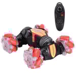 Elektrisk fjärrstyrd bil - 2.4G 4WD RC stuntbil, styrspak, geststyrning, 2 uppladdningsbara batterier, presenter till pojkar och flickor 6+ år