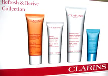 CLARINS Skincare Gift Set Beauty Flash Balm Moisture-Rich Body Lotion  BOXED