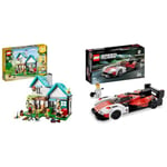 LEGO 31139 Creator 3 in 1 Cosy House Toy Set, Model Building Kit with 3 Different Houses plus & 76916 Speed Champions Porsche 963, Model Car Building Kit, Racing Vehicle Toy for Kids