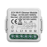 Smart Ljus Dimmer Switch, Wifi Kontroll, Kompatibel med Alexa, Bundle2
