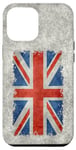 iPhone 14 Pro Max UK Union Jack Flag in Grungy Vintage Style Case