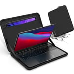 Smatree Macbook Pro 13.3 inch Laptop Sleeve Hard Case, Hard Shell Case for Macbook Pro 2016-2019 2020/ Macbook Air 2018 2020 13.3 inch, with Pocket for iPad/iPad pro/iPad Air , Black