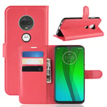 Motorola Moto G7/G7 Plus PU Wallet Case Red