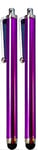 PENCILUPNOSE® 2 x Quality Stylus Pens compatible with iPhone, Samsung, Xiaomi, OnePlus, Pixel, Oppo, Huawei, Vivo, Realme, Nothing etc., Tablets etc. (PURPLE)