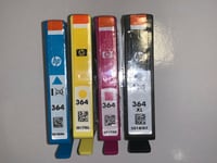 Set of 4 Original Genuine HP 364 Ink Cartridges for 6520 7520 5520 Black XL